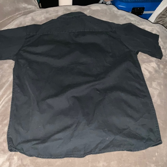 Black‎ Wrangler Short Sleeve button down Size M everyday basic workwear casual - Picture 4 of 16